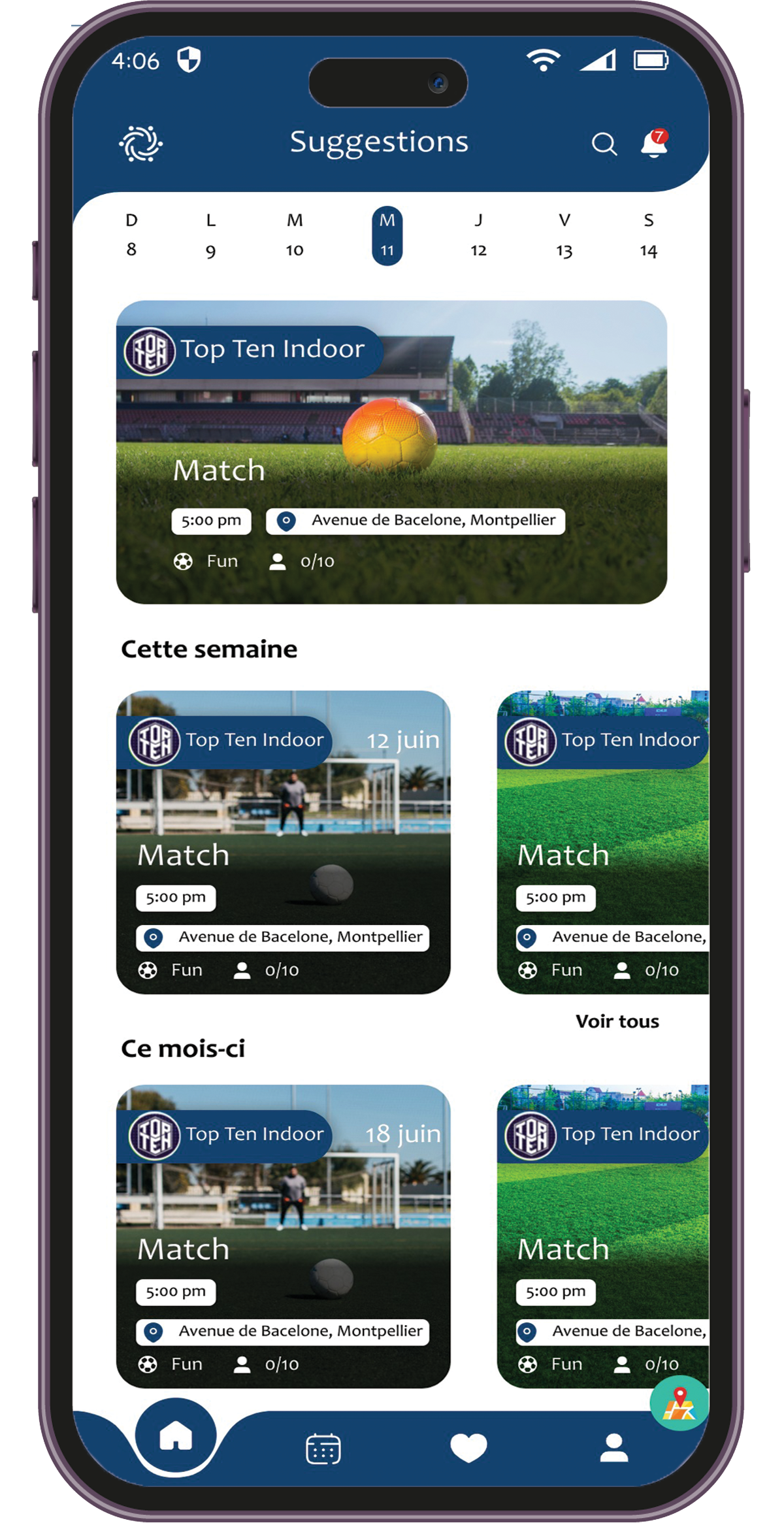 Mockup application Conectim